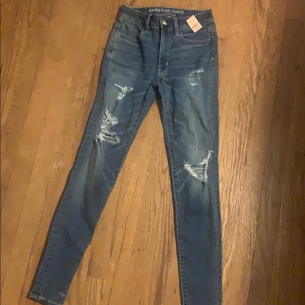 American Eagle ripped jeans